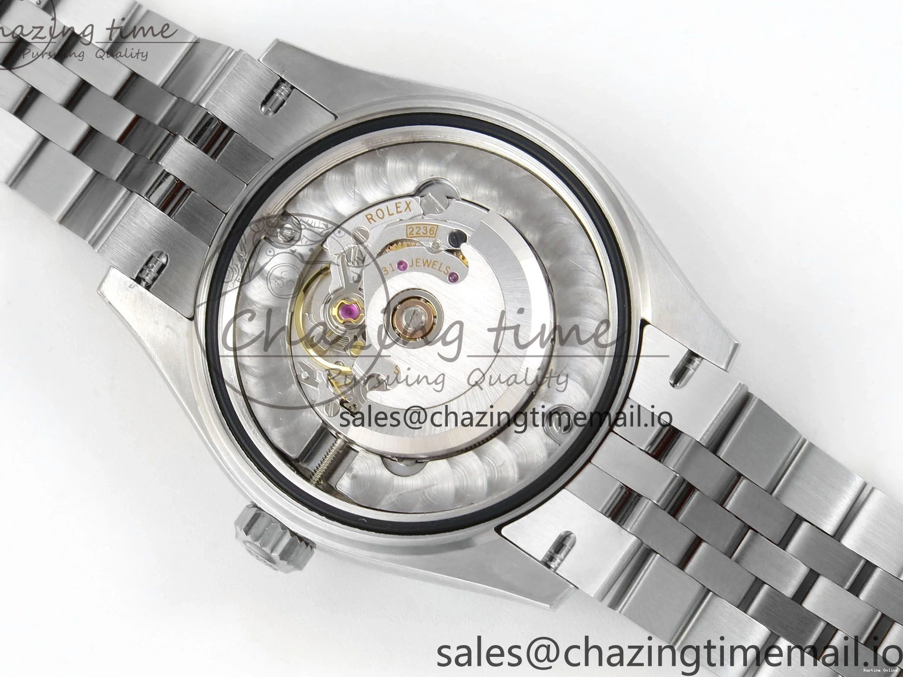 0404 Lightweight DateJust 31 278384RBR THBF 1:1 Best Edition 904L Steel Silver Diamonds Dial Diamonds Bezel on SS Oyster Bracelet HZ Cal. 22